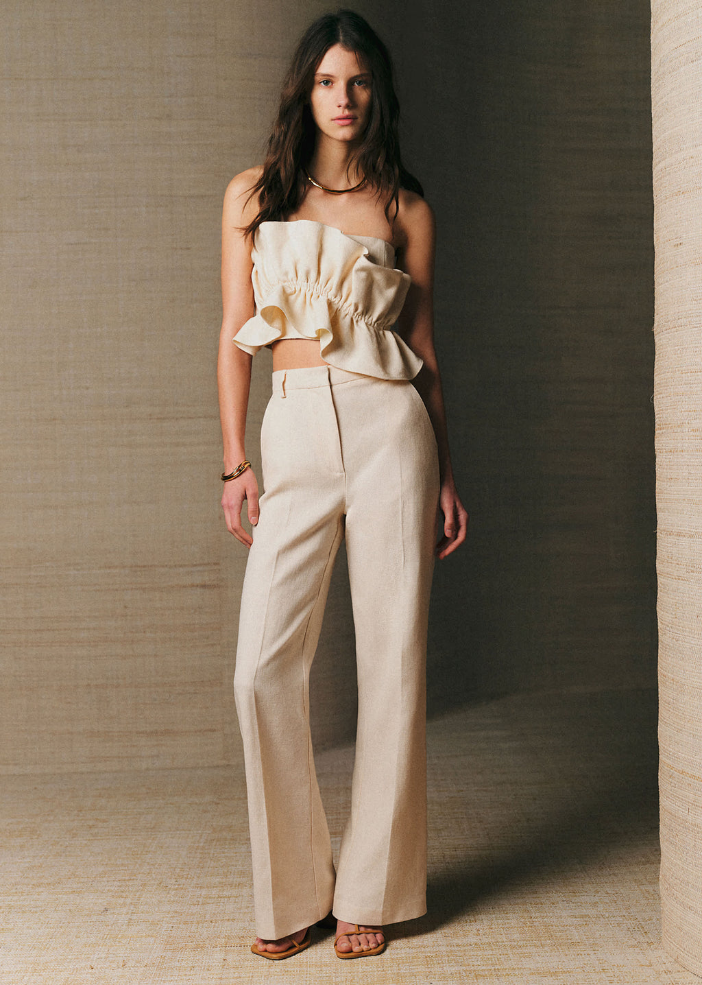 Pantalon Eliel - Crème