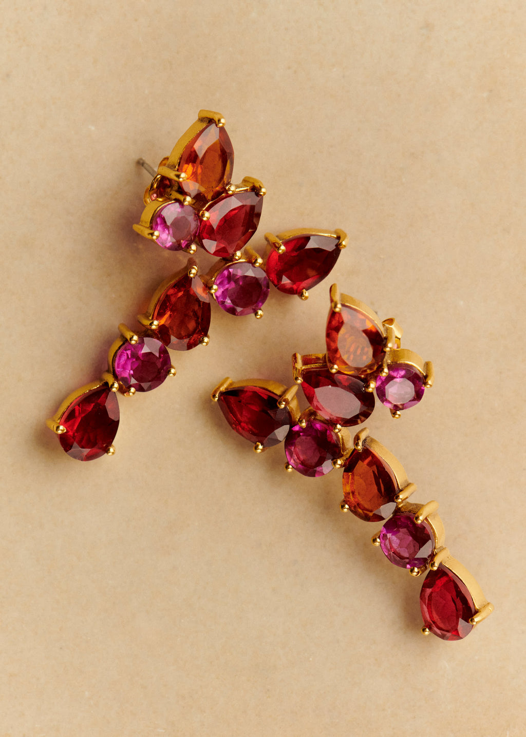 Boucles d'oreilles Helene - Rose Multi