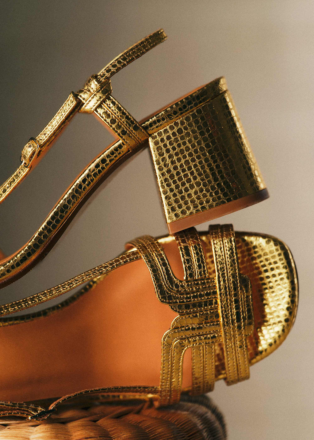 Sandales Josepha - Doré Serpent