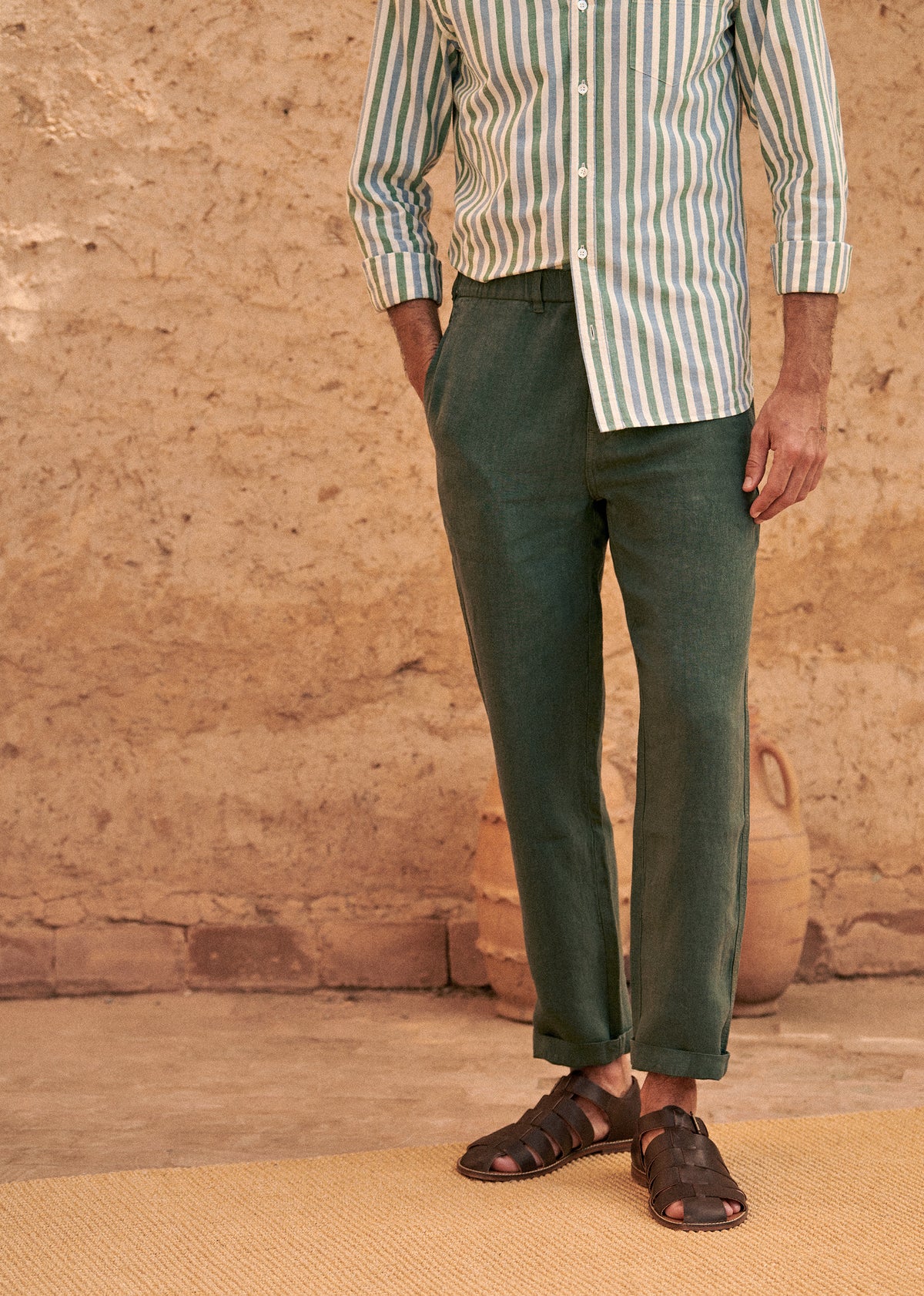 Pantalon Shane Lin - Vert Foncé
