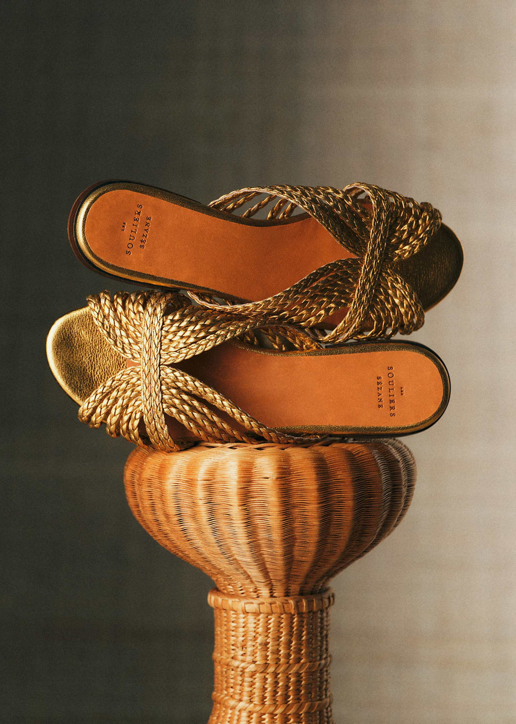 Mules Low Paola - Doré Tressé