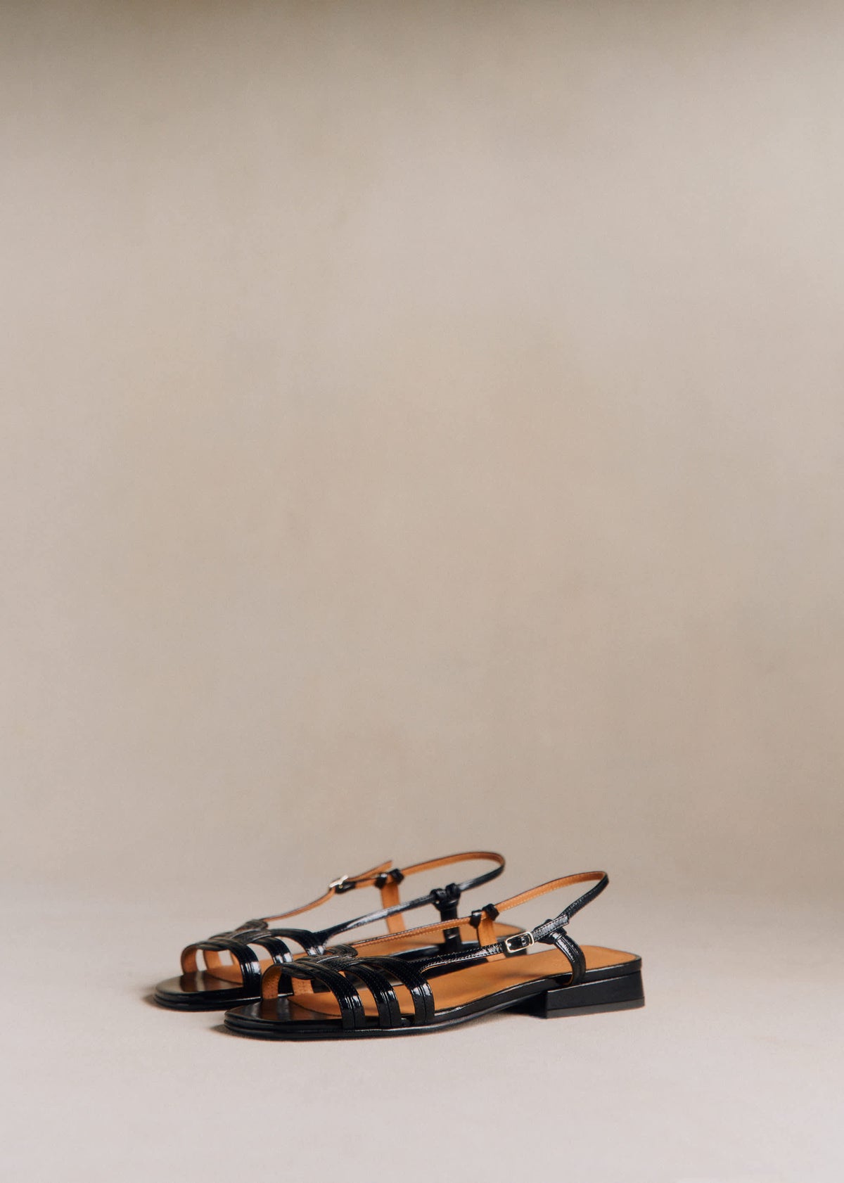 Sandales Low Josepha - Noir Vintage