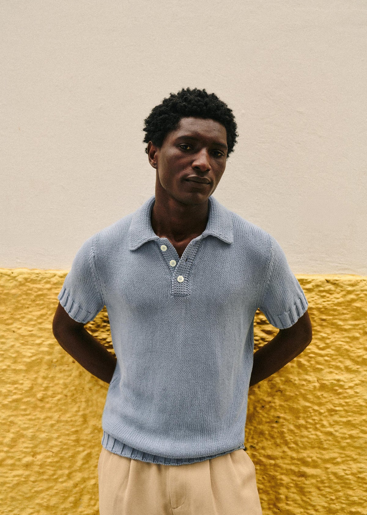 Polo Maille Camil - Bleu