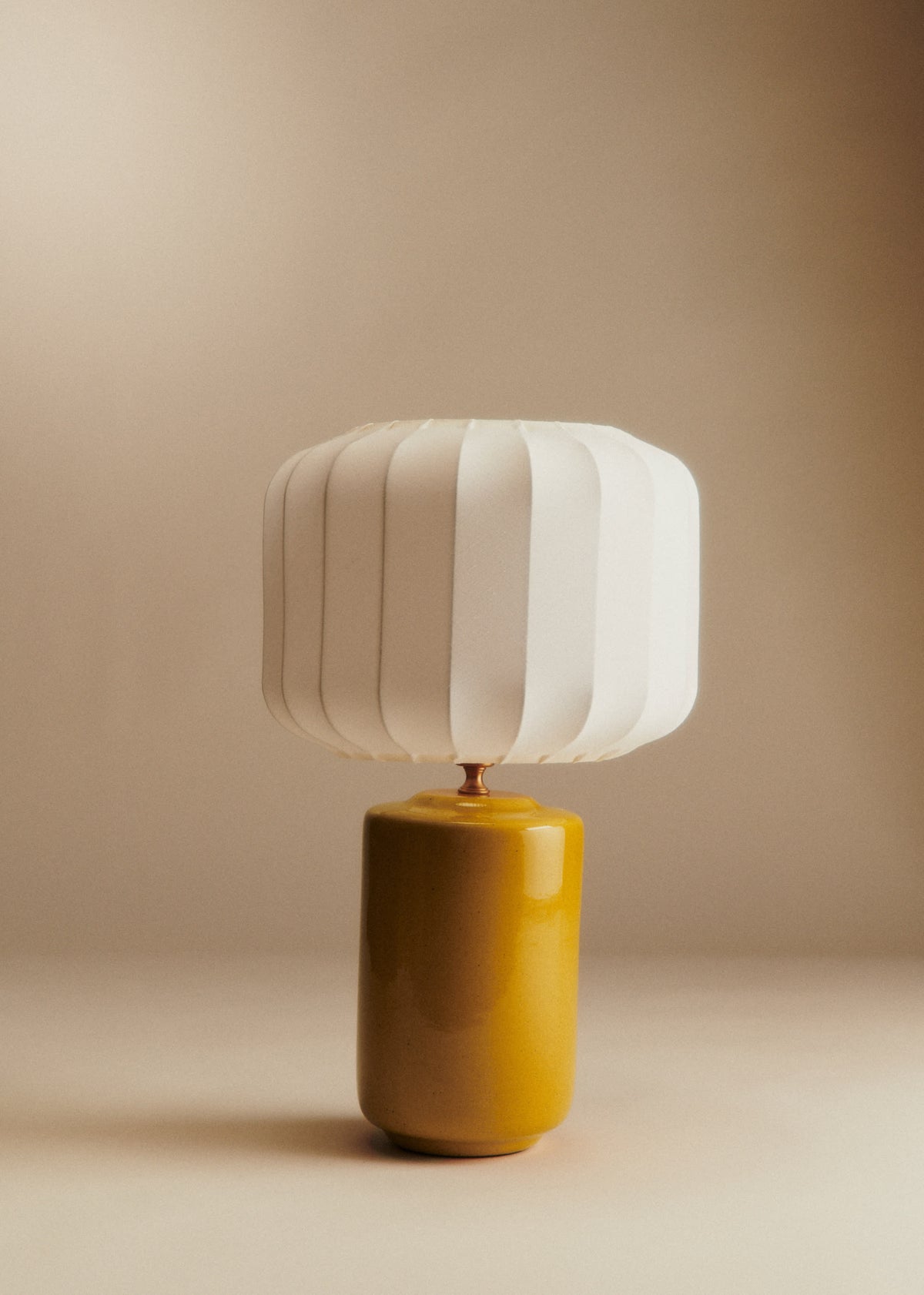 Lampe Mezzo - Safran - Abat-jour Mezzo - Écru