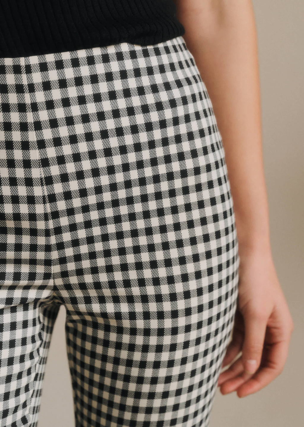 Pantalon Ciara - Vichy Noir et Blanc