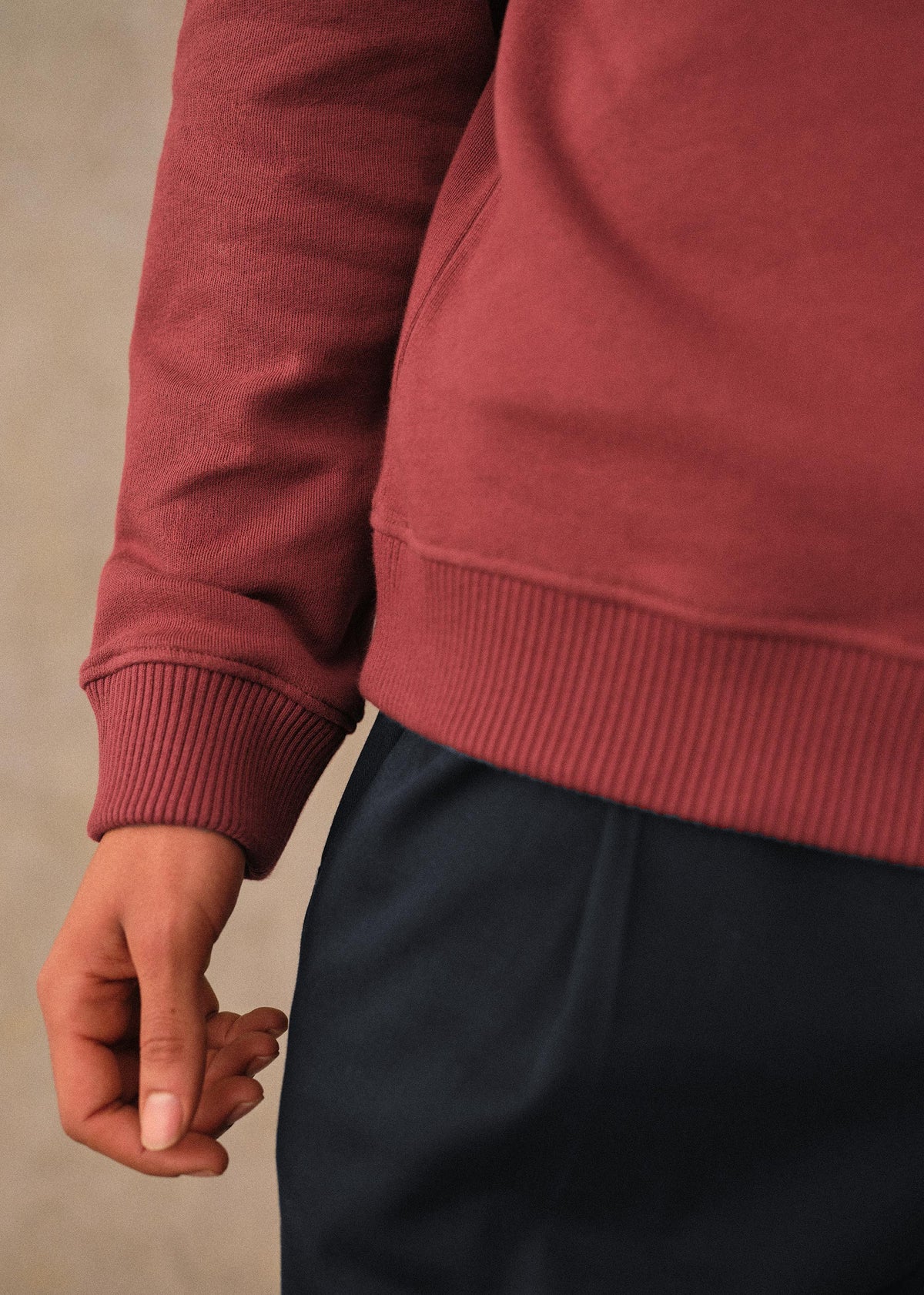 Sweatshirt Jarvis - Rouge Foncé