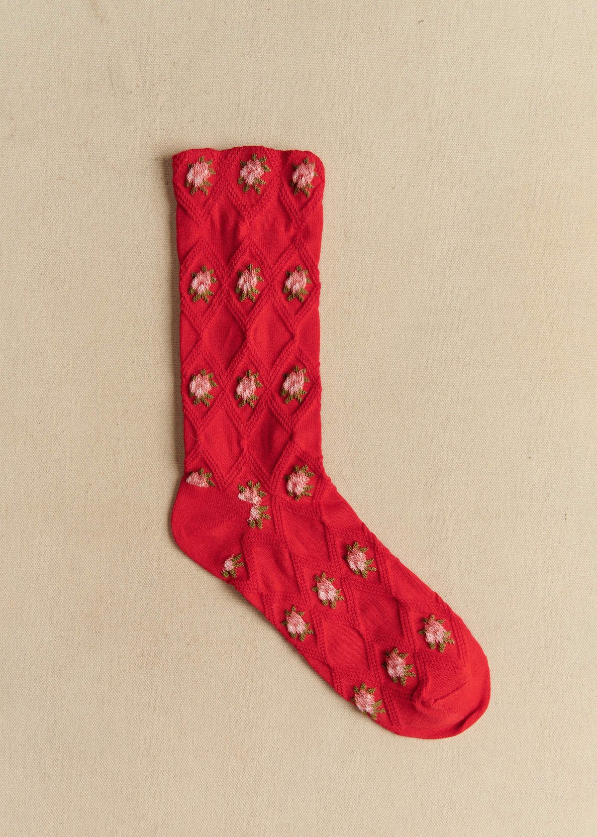 Chaussettes Julia - Rouge Vif