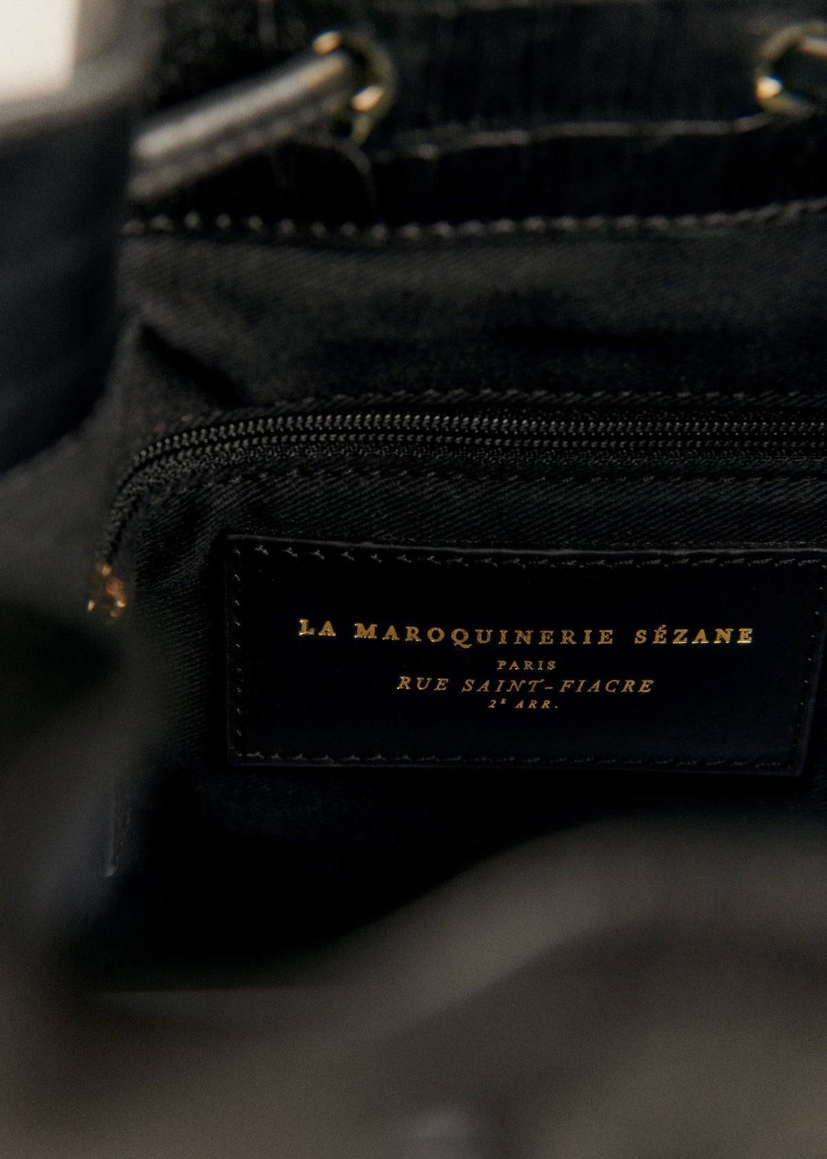 Bourse Farrow - Noir Croco