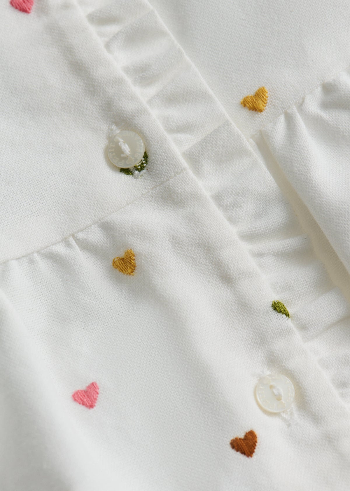 Blouse Adeline - Blanc / Broderies Multico