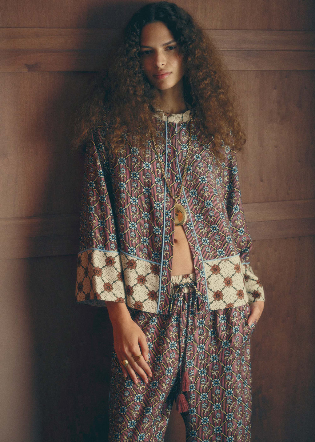 Blouse Lumilis - Sézane x Antoinette Poisson - Imprimé Coeur Garance
