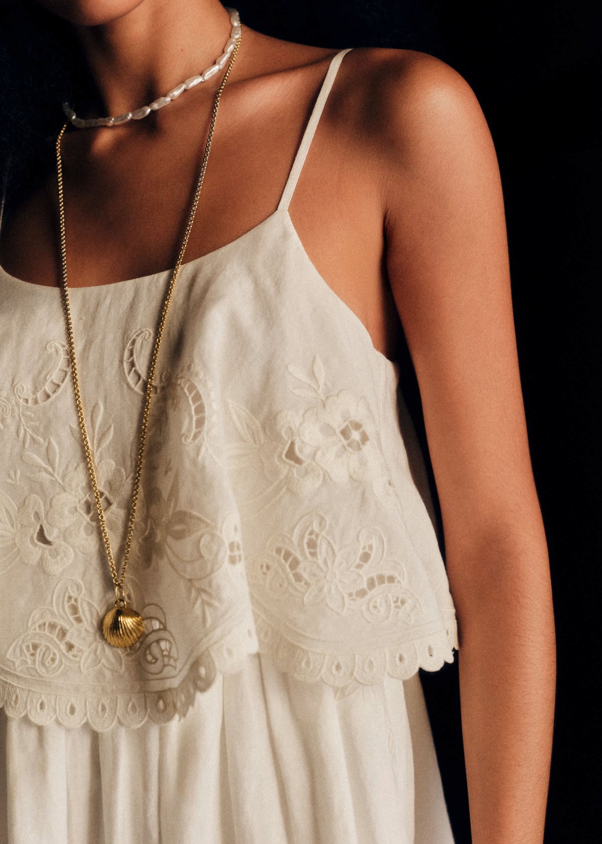 Robe Vytta - Broderie Unie Ecru