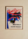 Affiche Galerie Maeght, Rebeyrolle - 62,5 x 84 cm