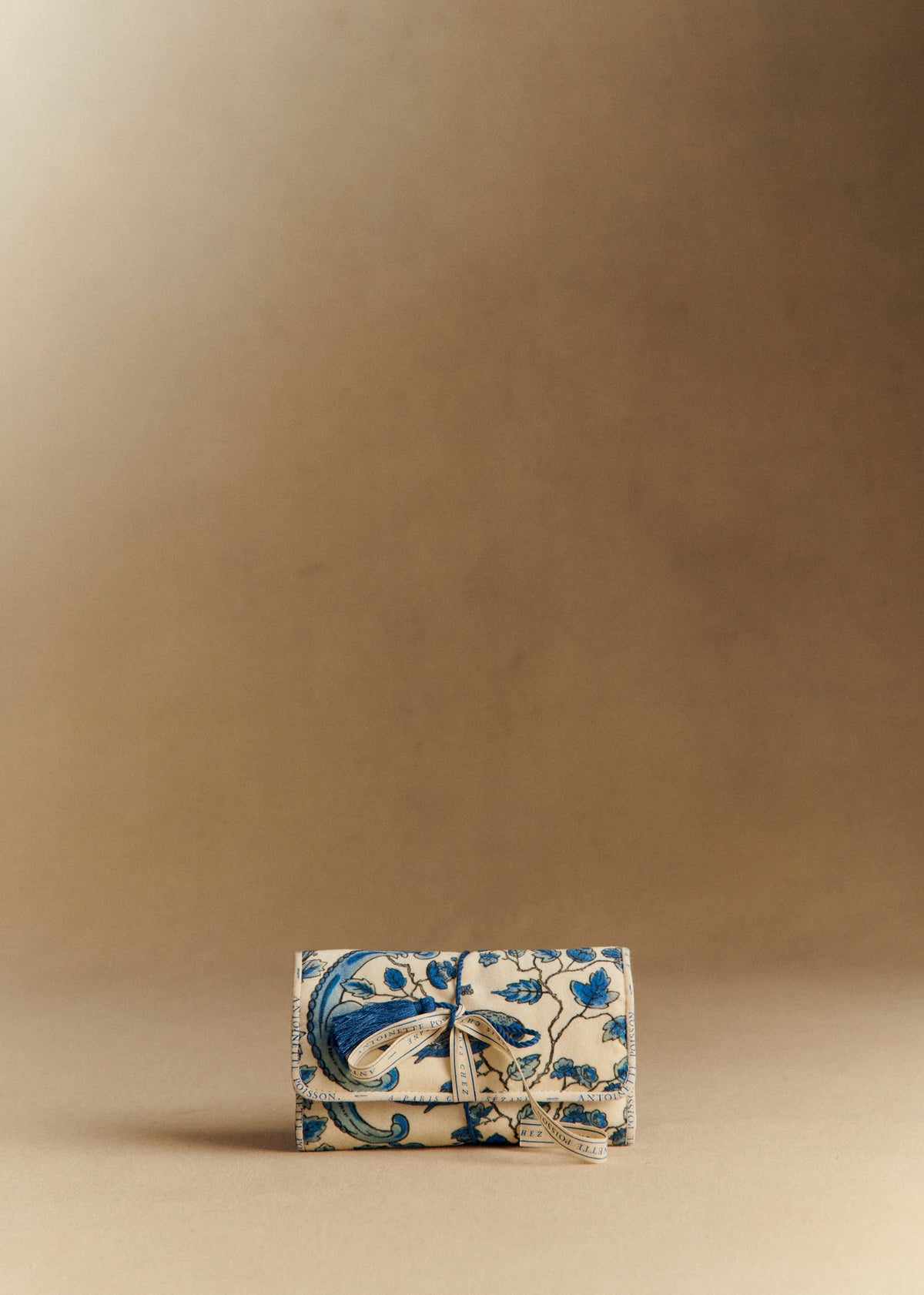 Pochette Bijoux - Sézane x Antoinette Poisson - Imprimé Oiseaux Bleus