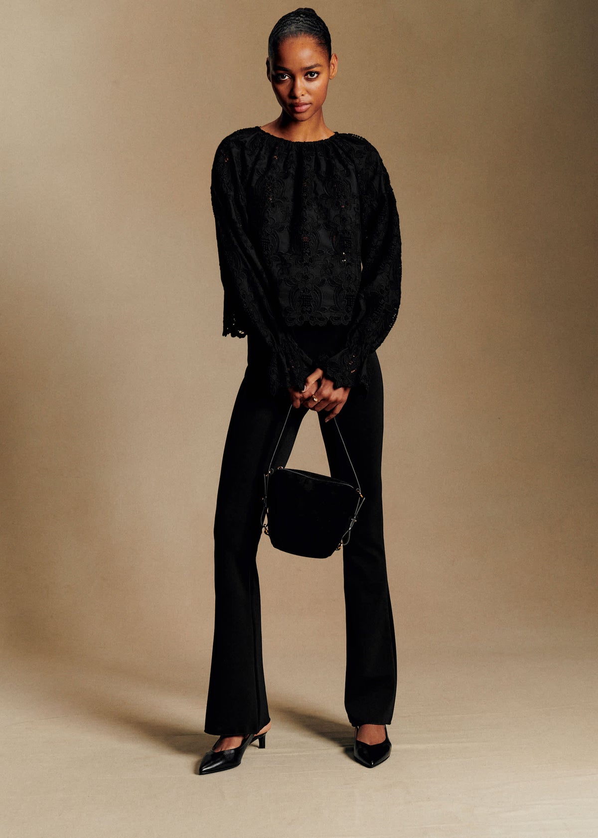 Blouse Aly - Dentelle Noire