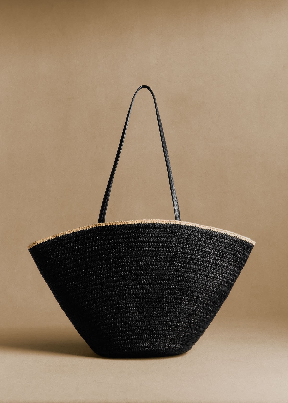 Panier Maia - Raphia Noir Multi