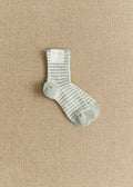 Chaussettes Vichy - Bleu Celadon