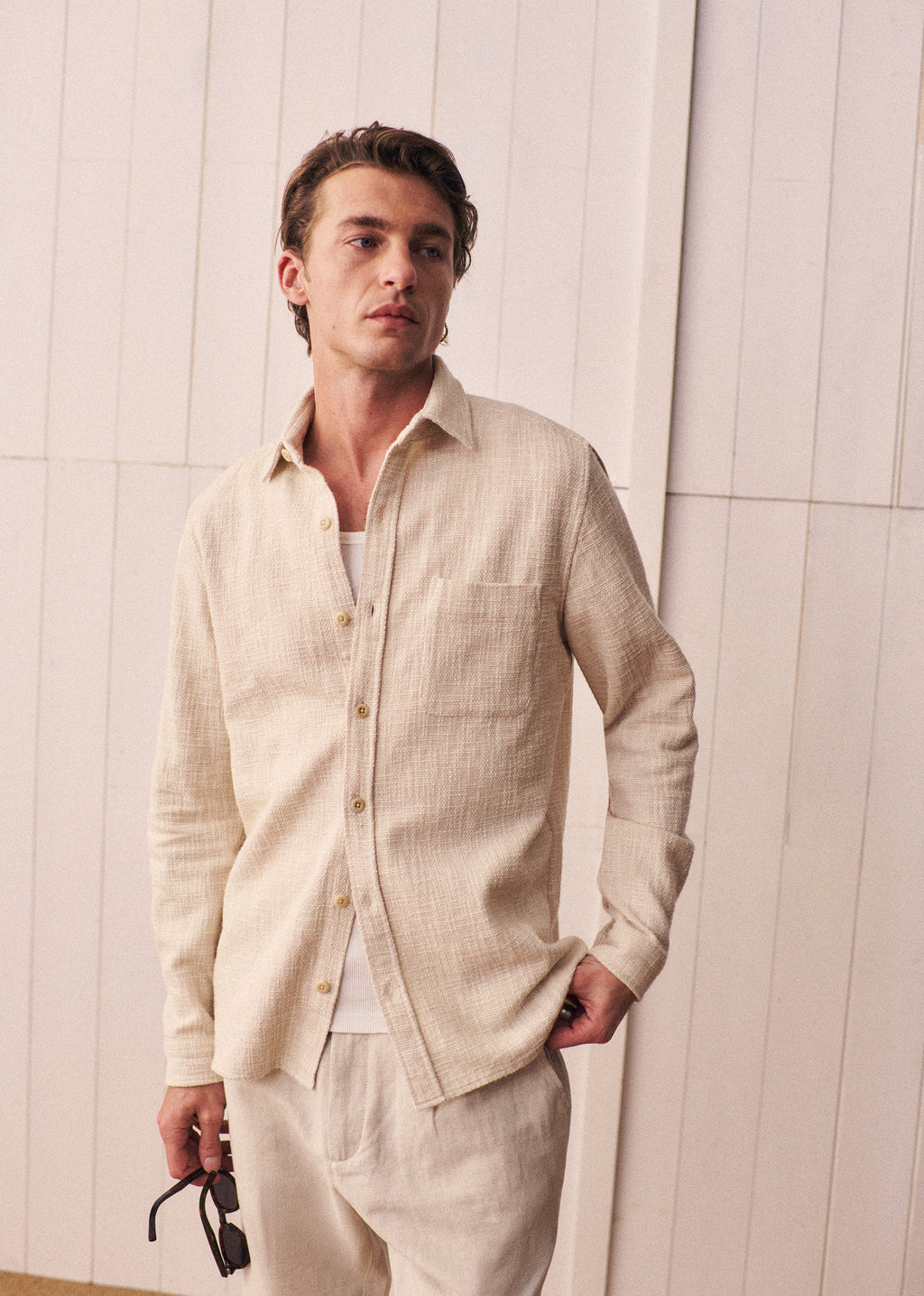 Chemise Lars Texturée - Naturel