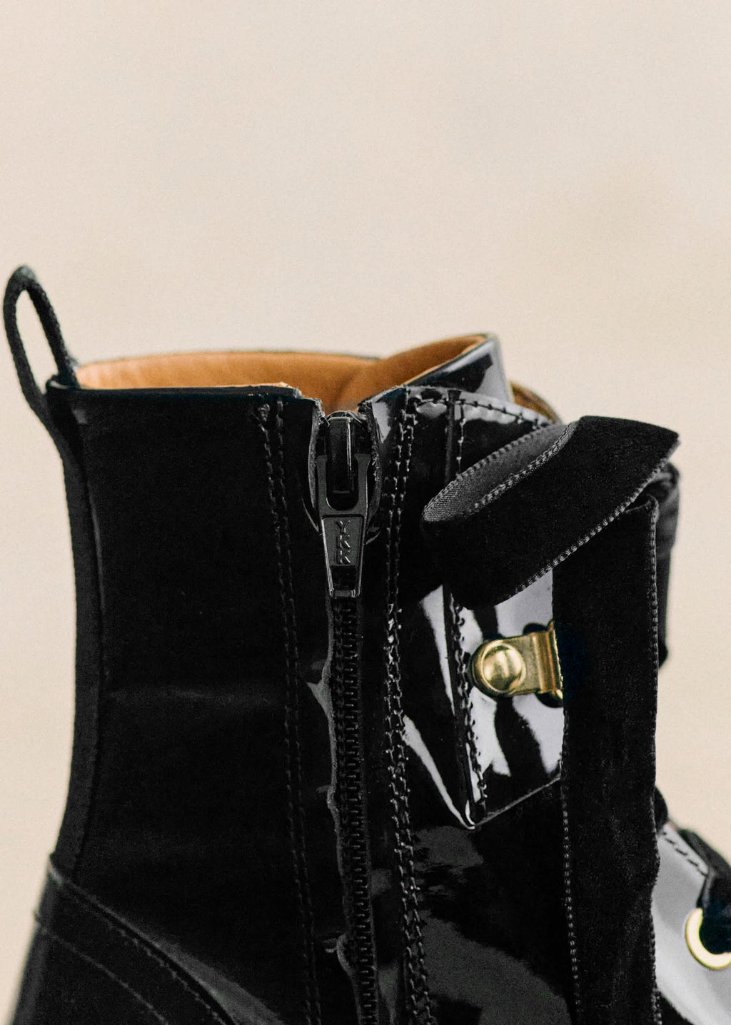 Bottines Low Niels - Noir Vernis