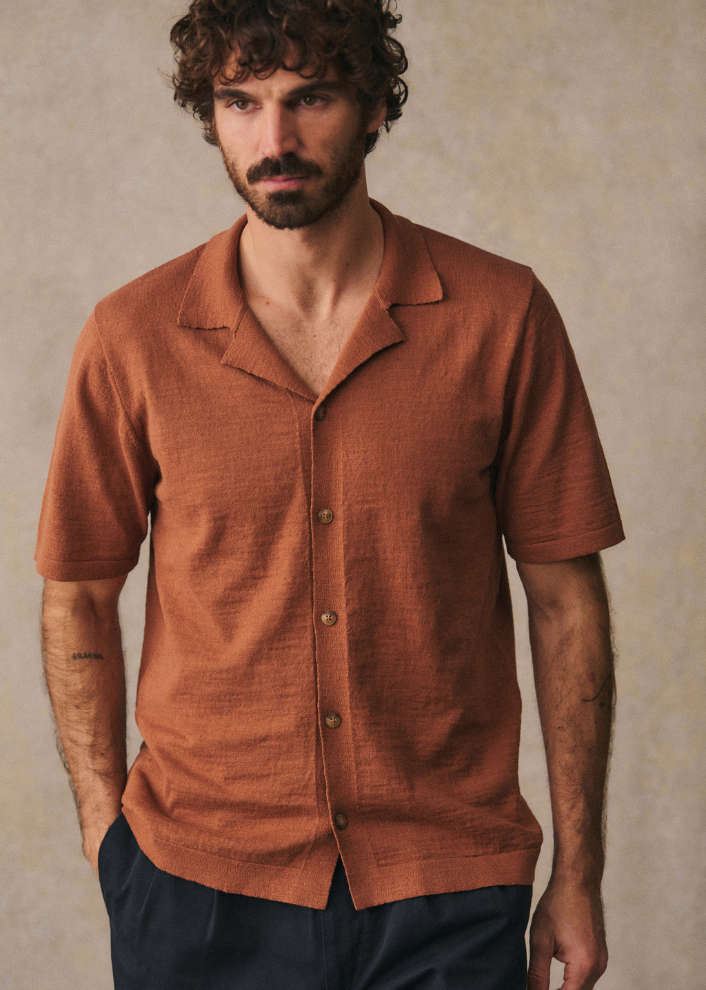 Chemise Maille Jonas - Camel