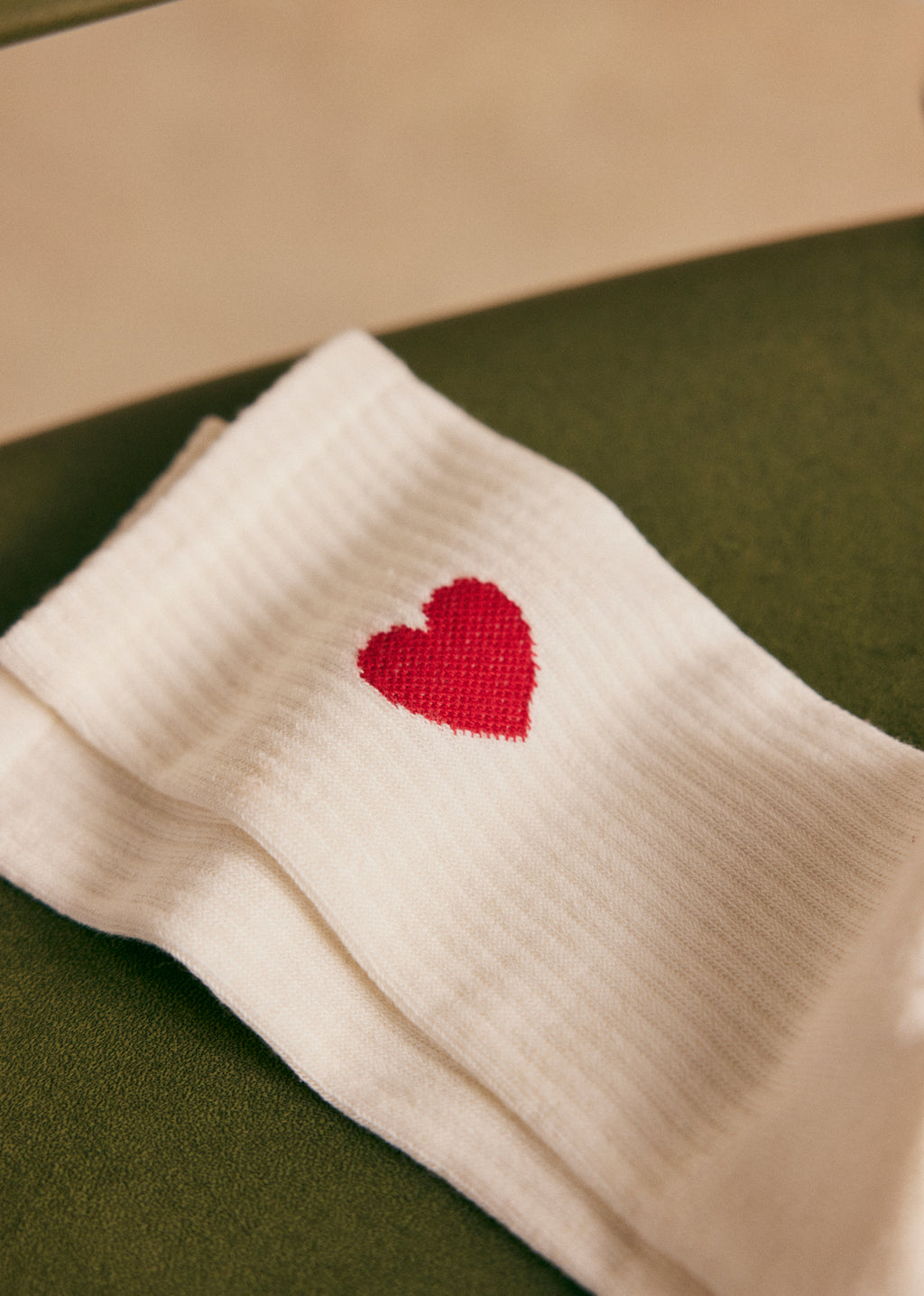 Chaussettes Eli - Coeur Chamade Rouge