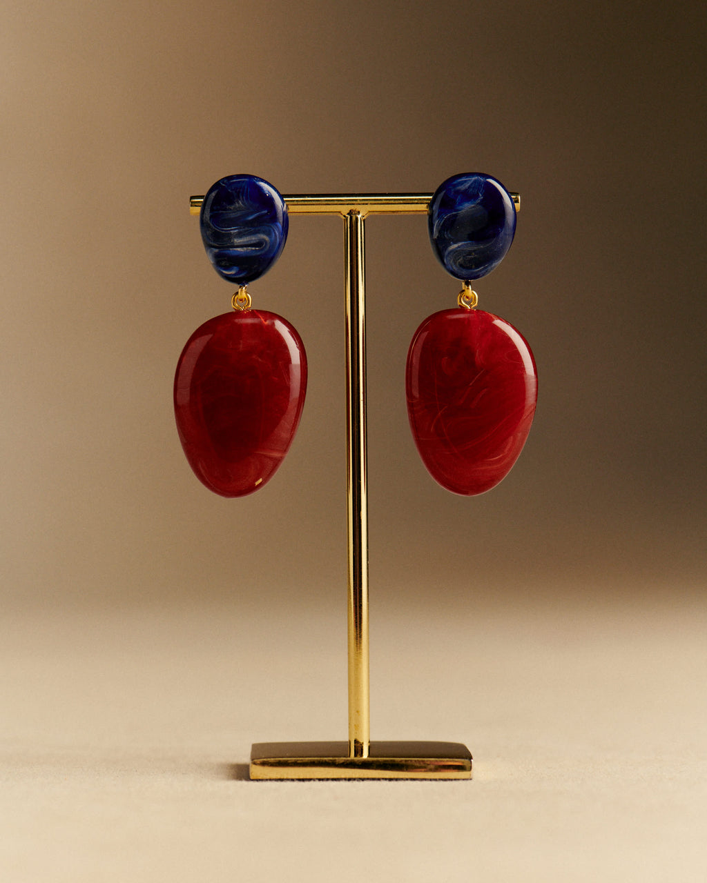 Boucles d'oreilles Carla - Bordeaux Multi