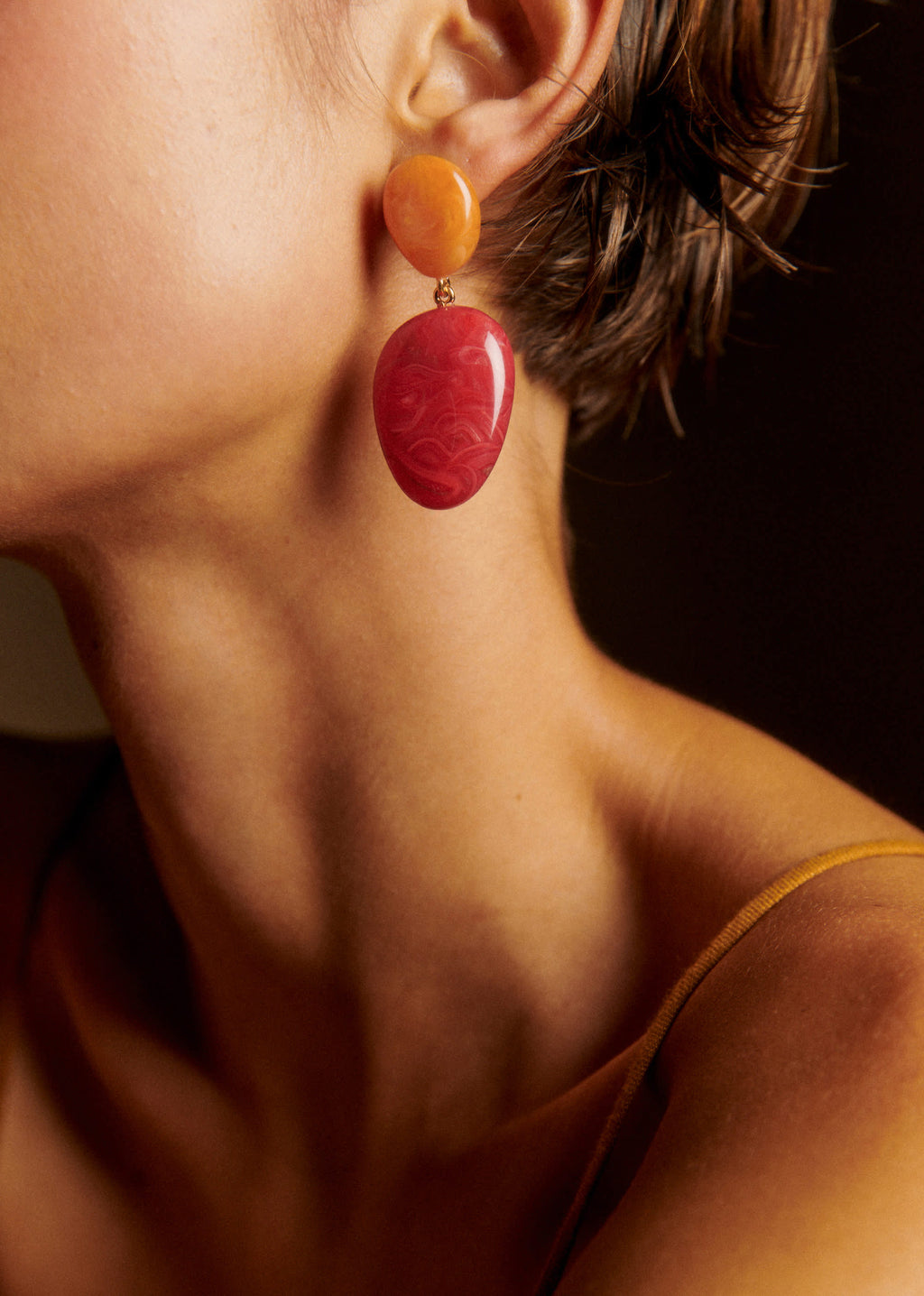 Boucles d'oreilles Carla - Rose Multi