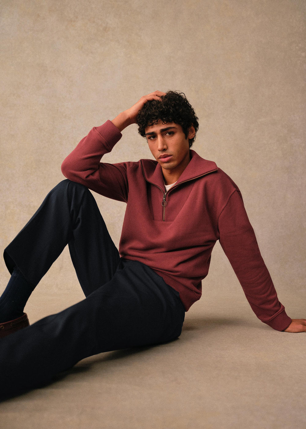 Sweatshirt Jarvis - Rouge Foncé