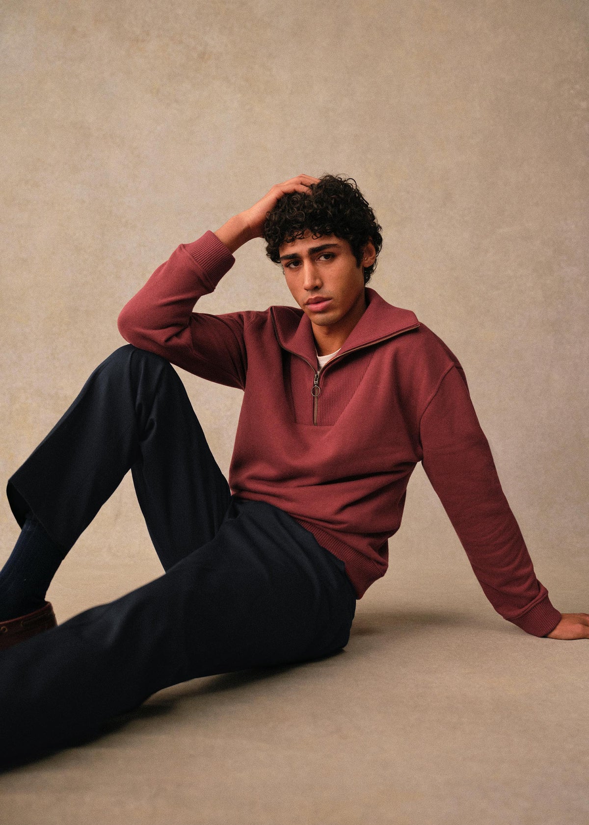 Sweatshirt Jarvis - Rouge Foncé