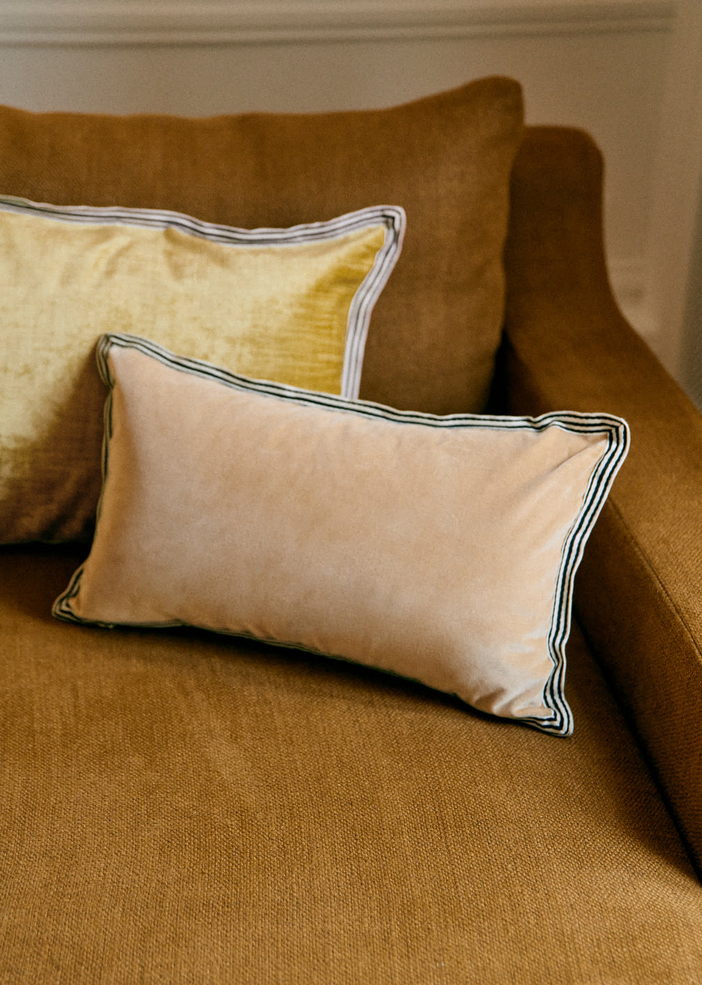 Coussin Velours Édition - Petit modèle - Beige