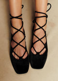 Ballerines Low Leocadie - Noir Velours