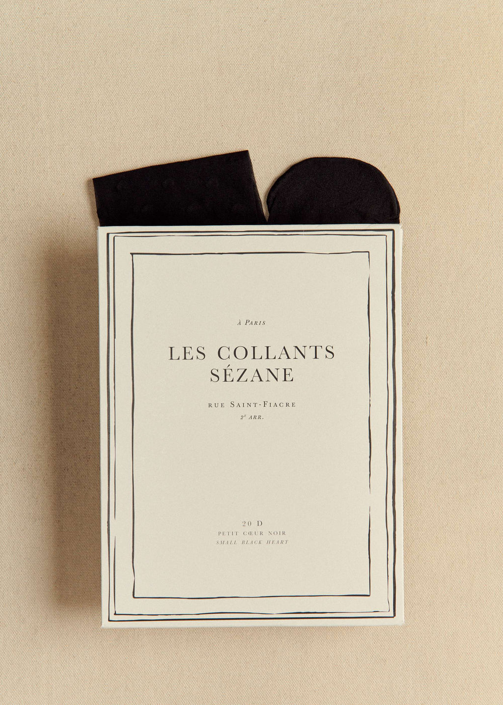 Collants Petit Coeur - Noir