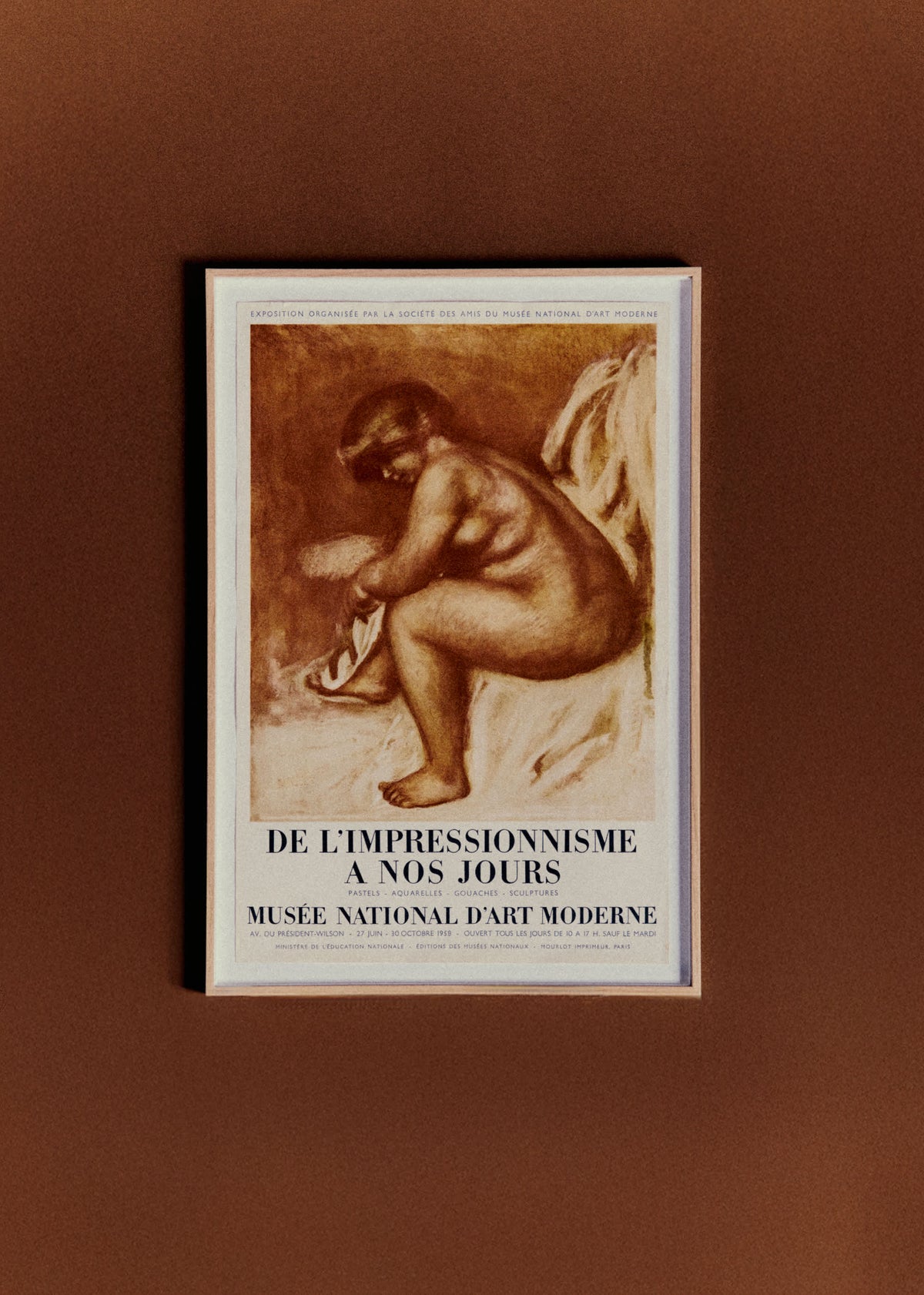 Affiche Musée National d'Art moderne, De l'impressionnisme à nos jours - 55,5 x 81,5 cm