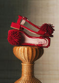 Sandales Émilie - CFM Souliers x Editions Sézane - Velours Rouge