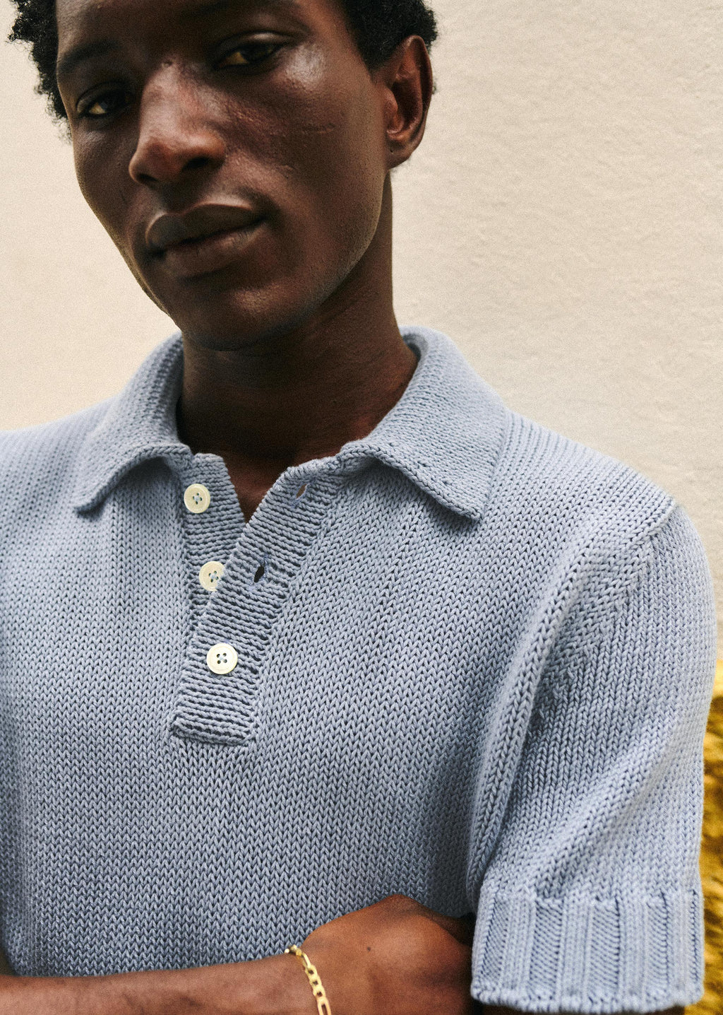 Polo Maille Camil - Bleu