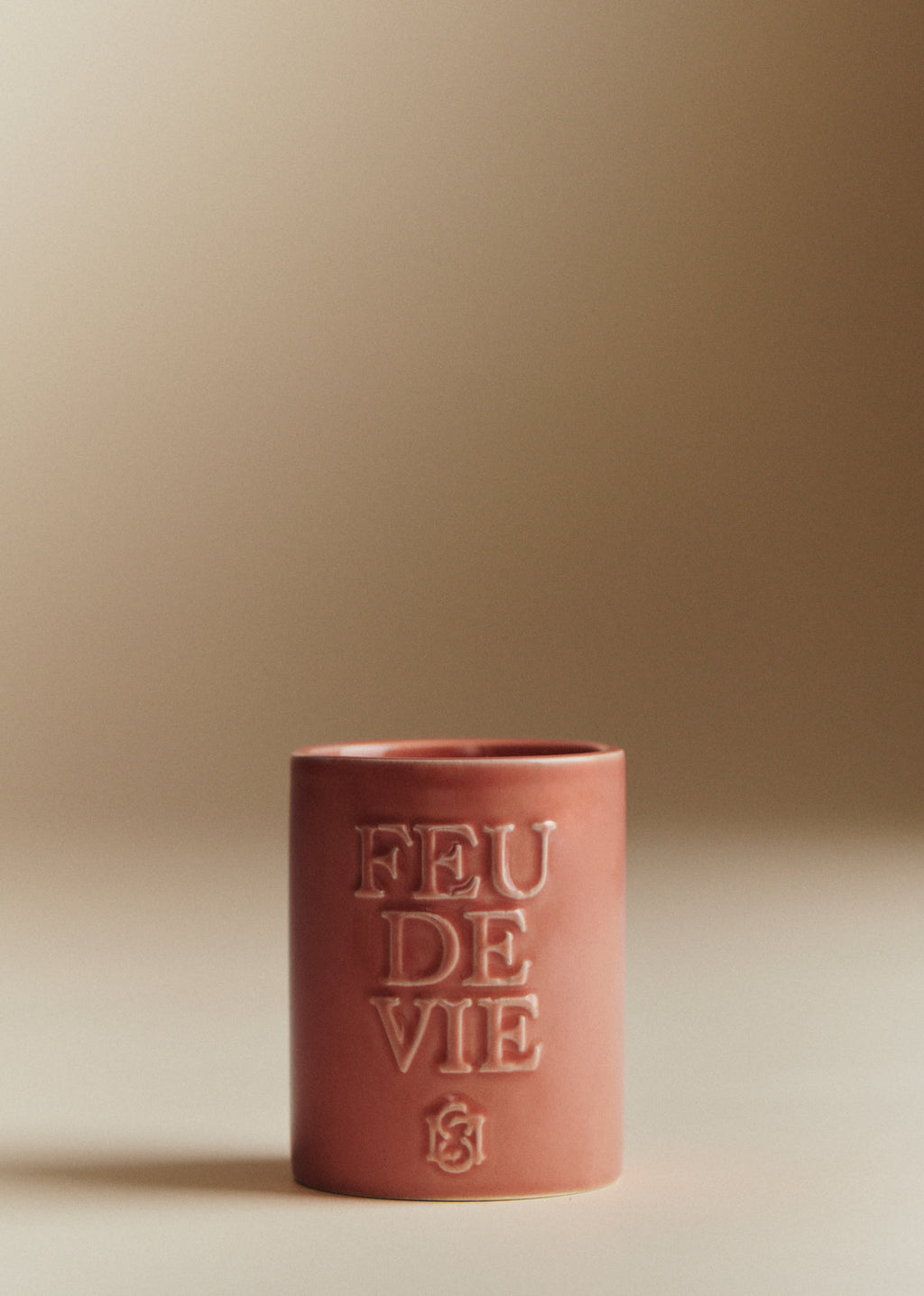 Bougie Feu de vie - La Fleur - Rose Amalfi