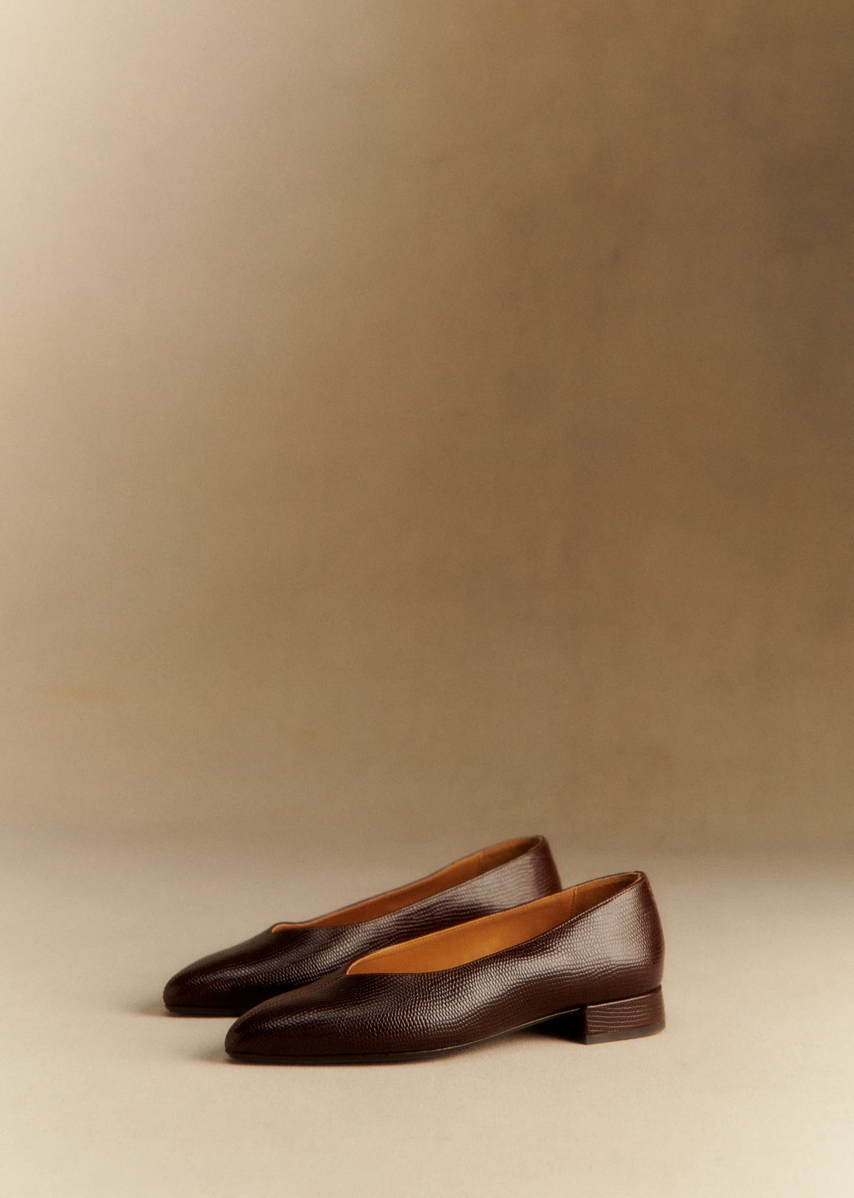 Ballerines Low Bertille - Chocolat Téjus