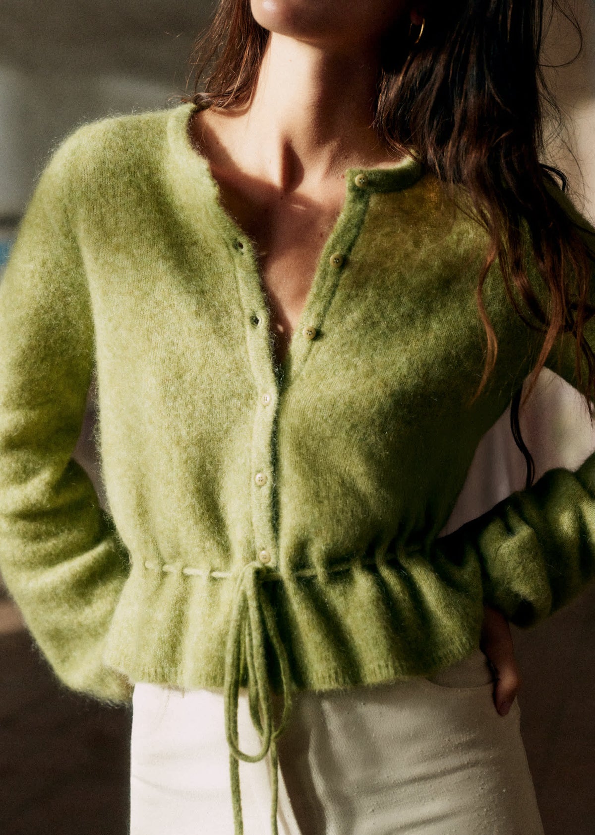 Gilet Barbara - Vert Amande
