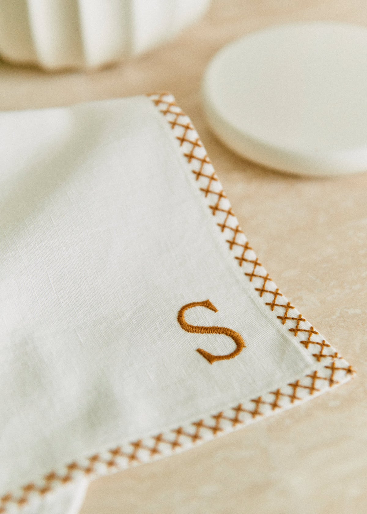Serviette Monogramme - lettre S