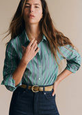 Chemise Tomboy - Rayures Vert Écru Marine