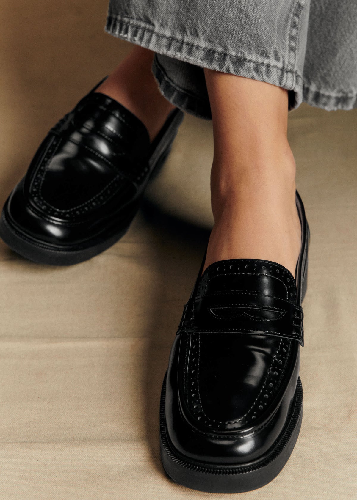 Mocassins Adam - Noir Glacé