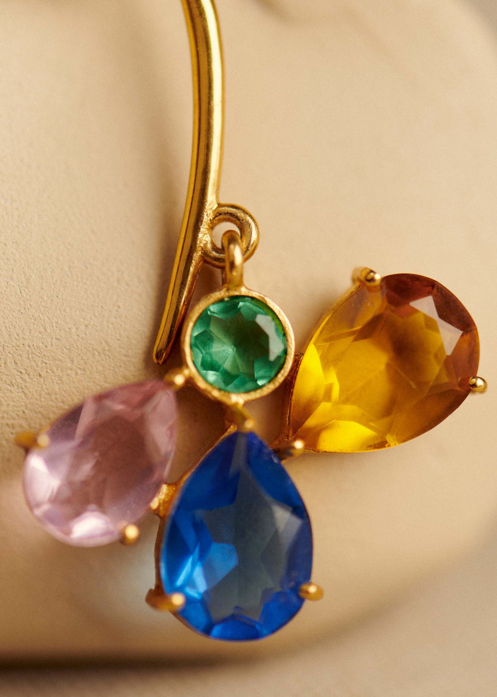 Boucles d'oreilles Gio - Vert d'Eau Multi