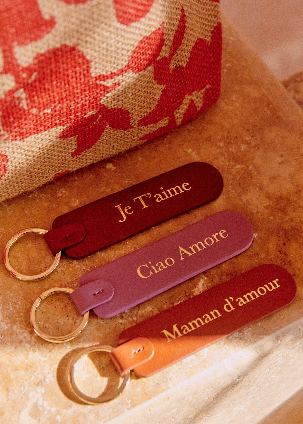 Porte-clés - Rouge " Je t'aime "