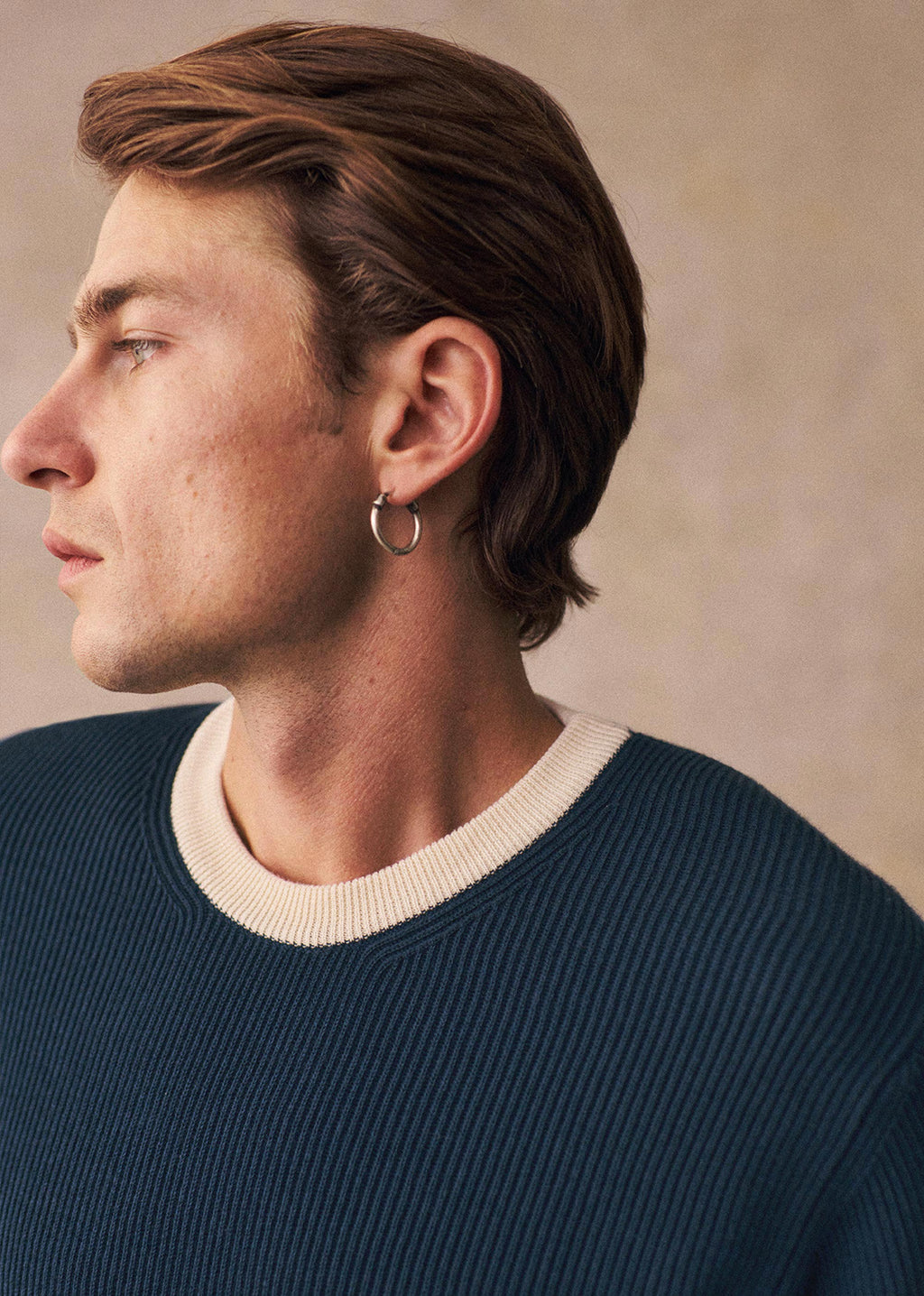 Pull Fenno - Bleu / Ecru