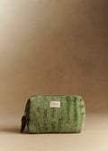 Trousse de toilette velours milleraie - Sauge