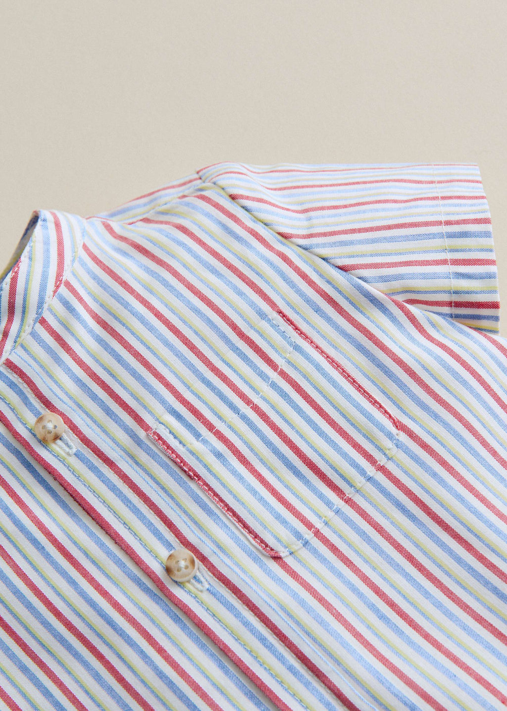 Chemise Benicio - Rayure Rouge Bleu Jaune