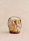 Bourse Mini Farrow - Raphia Broderie Fleurs Multico