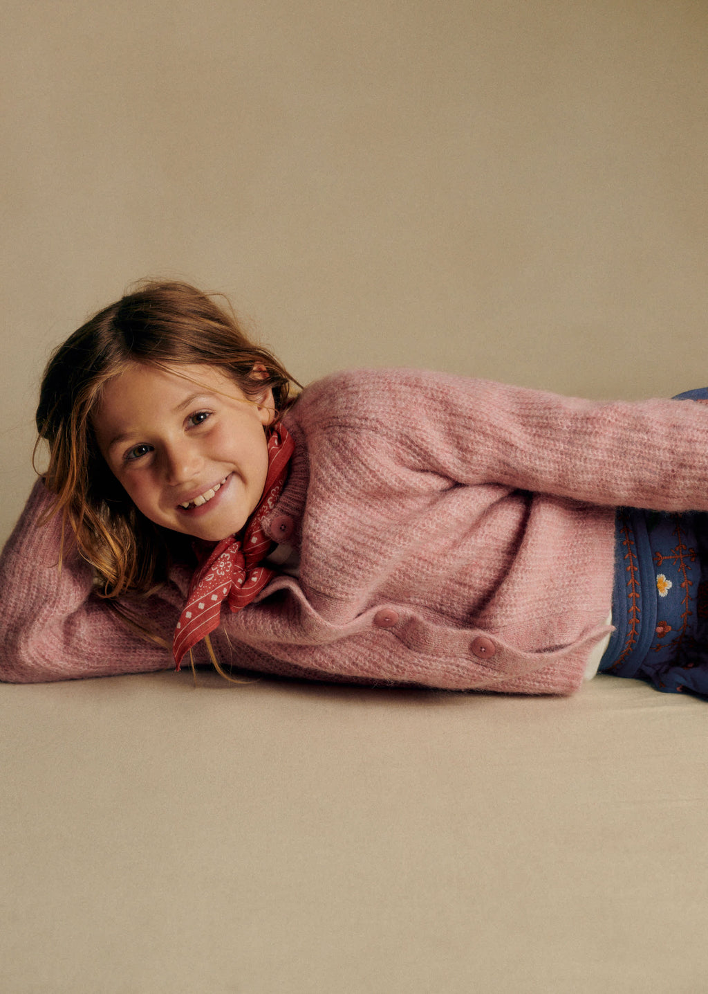 Gilet Emile - Rose Chiné