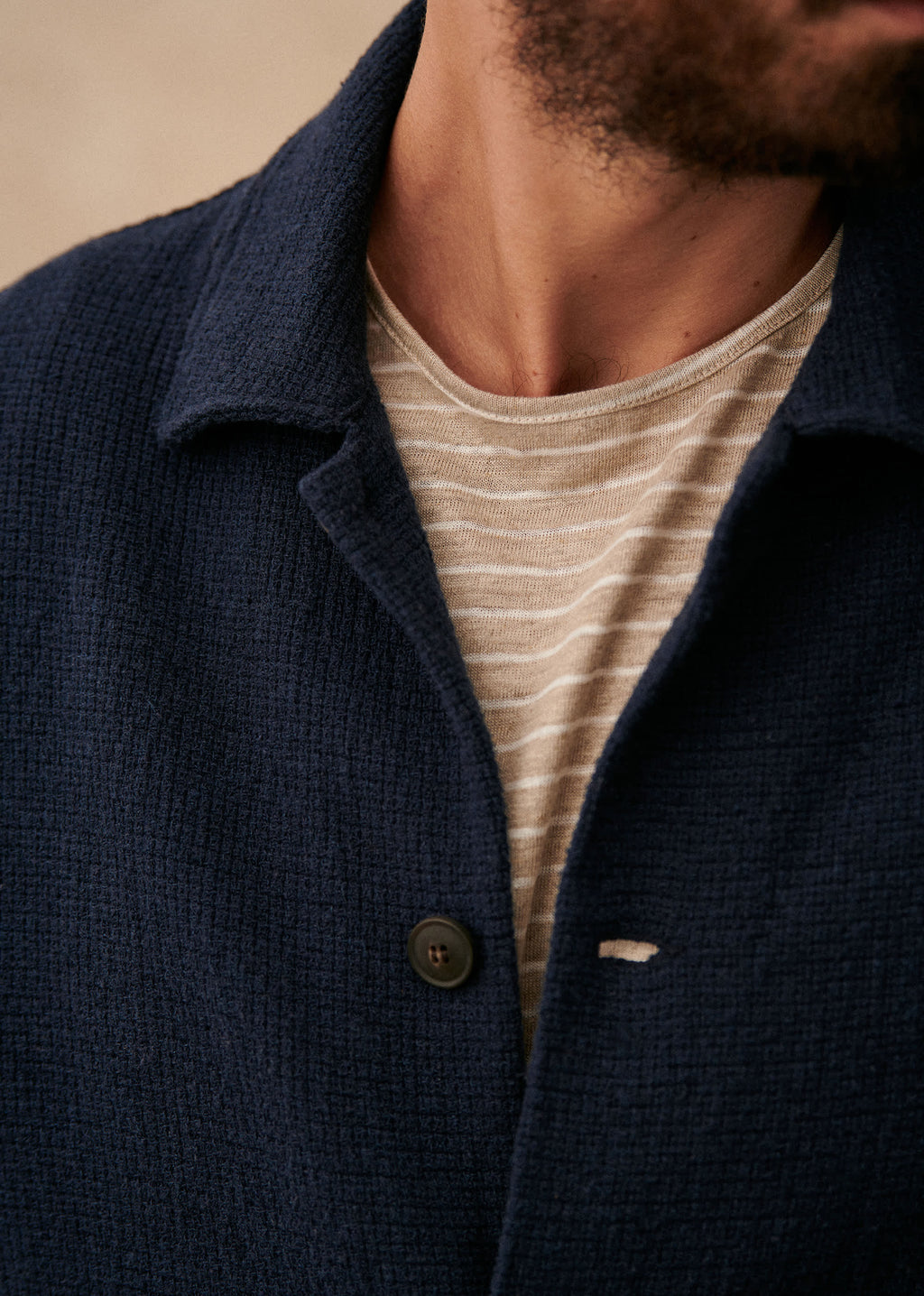 Veste Irwin - Marine texturé