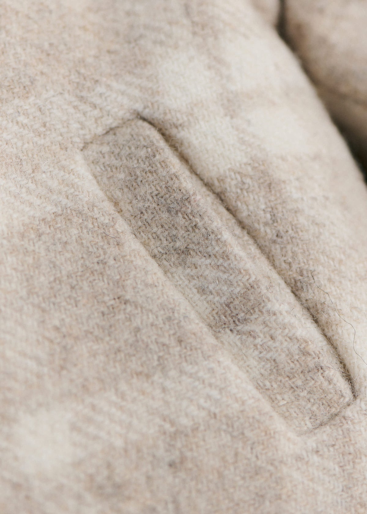 Manteau Abel - Carreaux Beige Écru