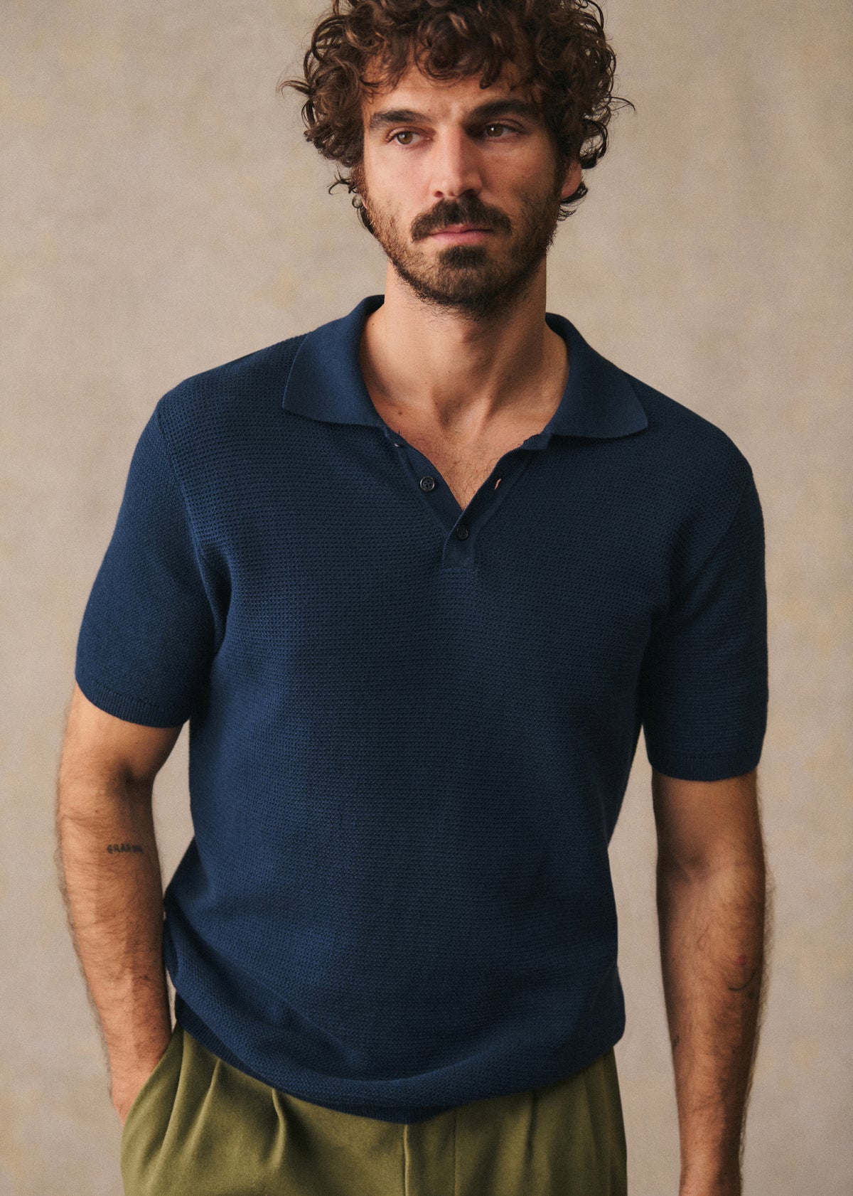 Polo Maille Simeone - Marine